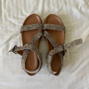 Strappy Leopard Print Sandals